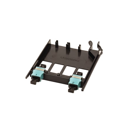 Corning 24-FIBER MTP CONNECTOR PANEL, PRETIUM EDGE SOLUTIONS, AQUA MULTIMODE EDGE-CP24-E3
